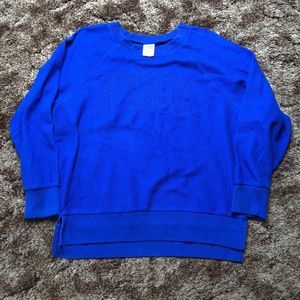 PINK Victorias Secret Sweatshirt Women’s Extra Small Blue Long Sleeve Crewneck